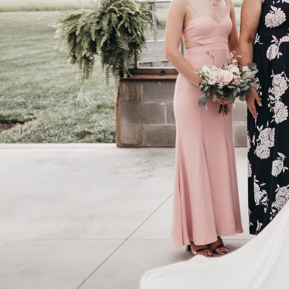 Fame and Partners Zyra formal evening Dress. Blush Size 0.